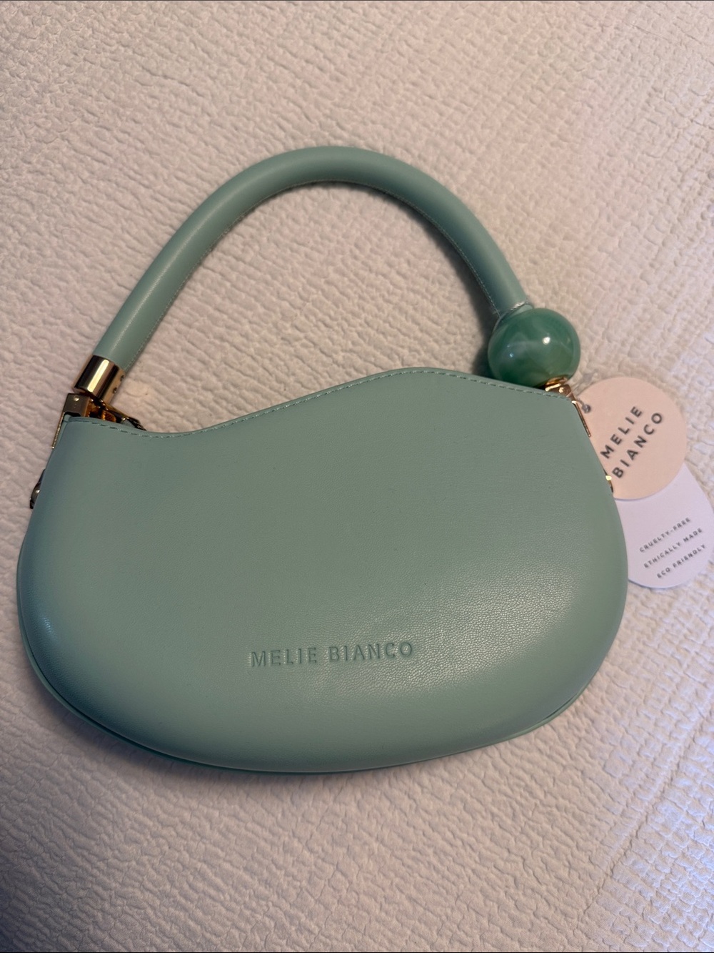 Melie Bianco Aqua Jennie Mini Top-Handle Bag
